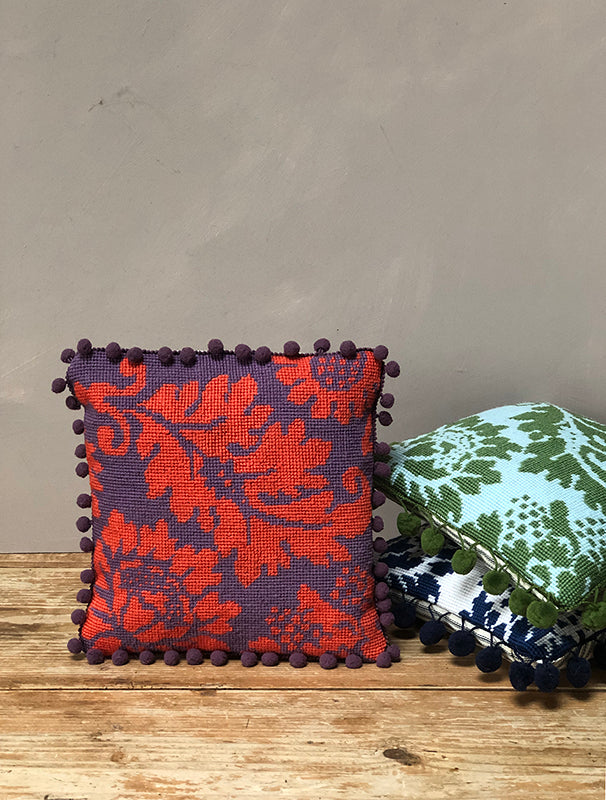 The Venetian Pattern in soft purple and dark orange