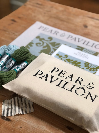 The Venetian Pattern in Light Blue and Green