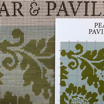 The Venetian Pattern in Light Blue and Green