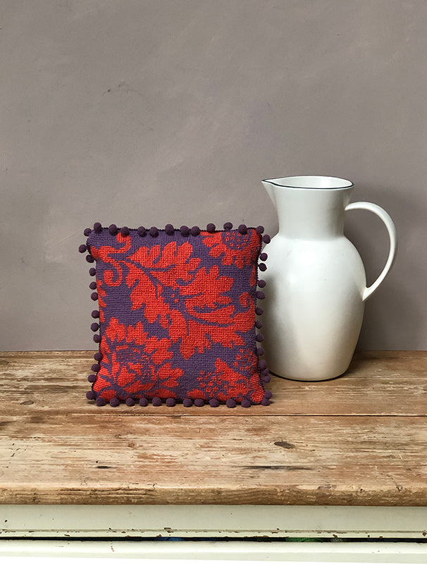 The Venetian Pattern in soft purple and dark orange