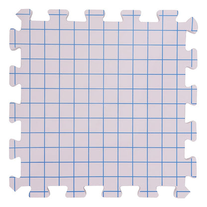 A single blocking mat, flat lay, on a white surface.