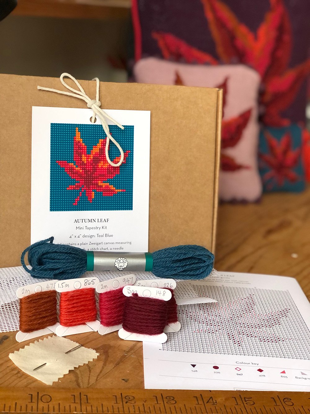 Mini tapestry kit 4 inch teal